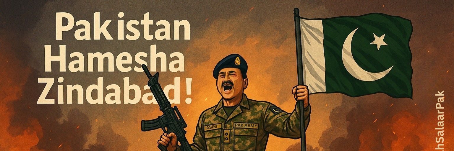Parody Syed Asim Munir's banner