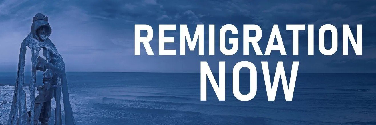 Remigration Now's banner