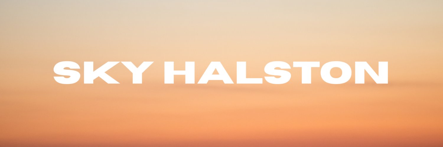 Sky Halston's banner