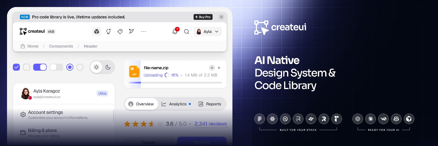 Create UI - Design System's banner