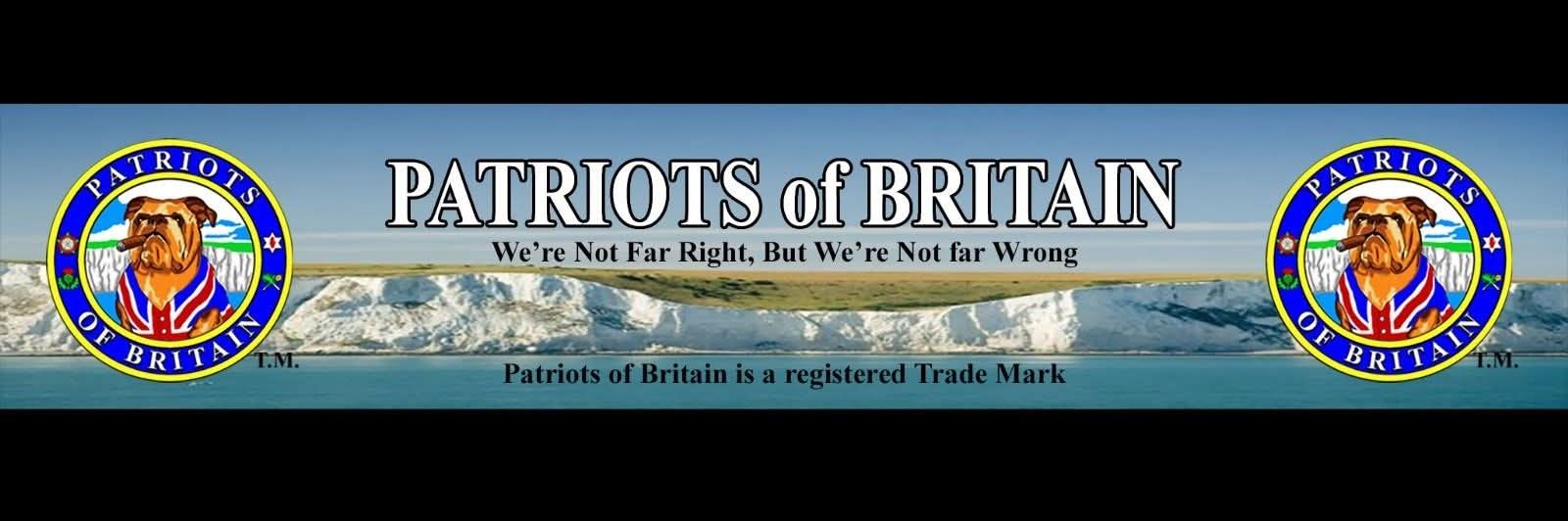 PATRIOTS OF BRITAIN's banner