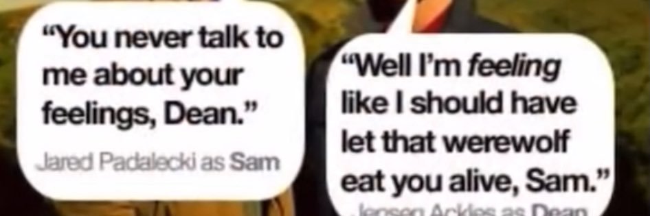 dean winchester’s buttcheeks's banner