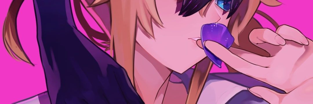 lilac alien | 👽💜 | COMMS OPEN's banner