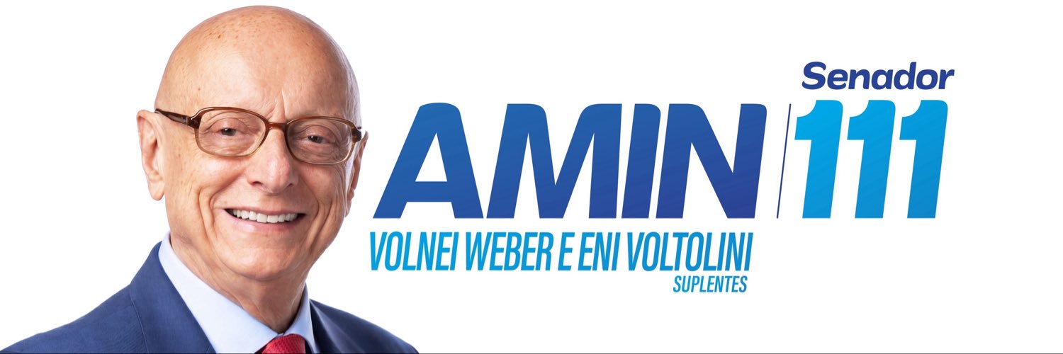 Esperidião Amin's banner