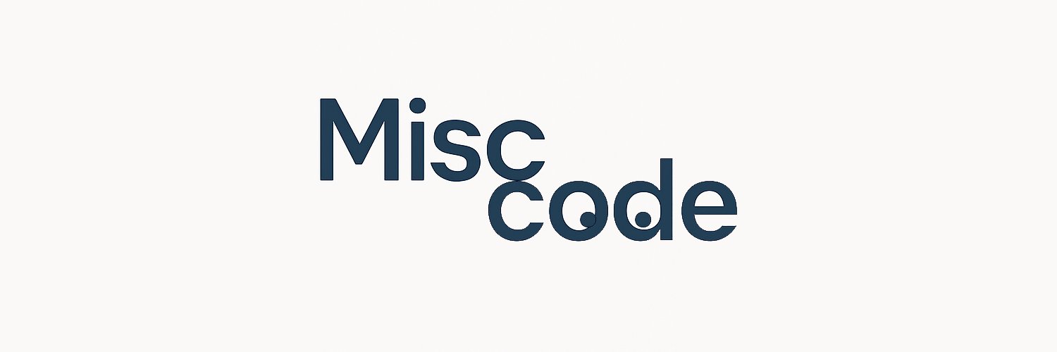 Misc_code's banner