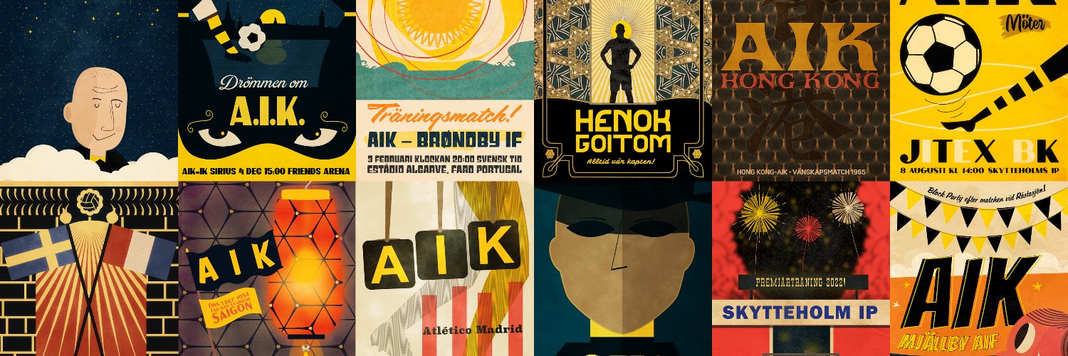 Christopher Anderton Blomqvist AIK P75's banner