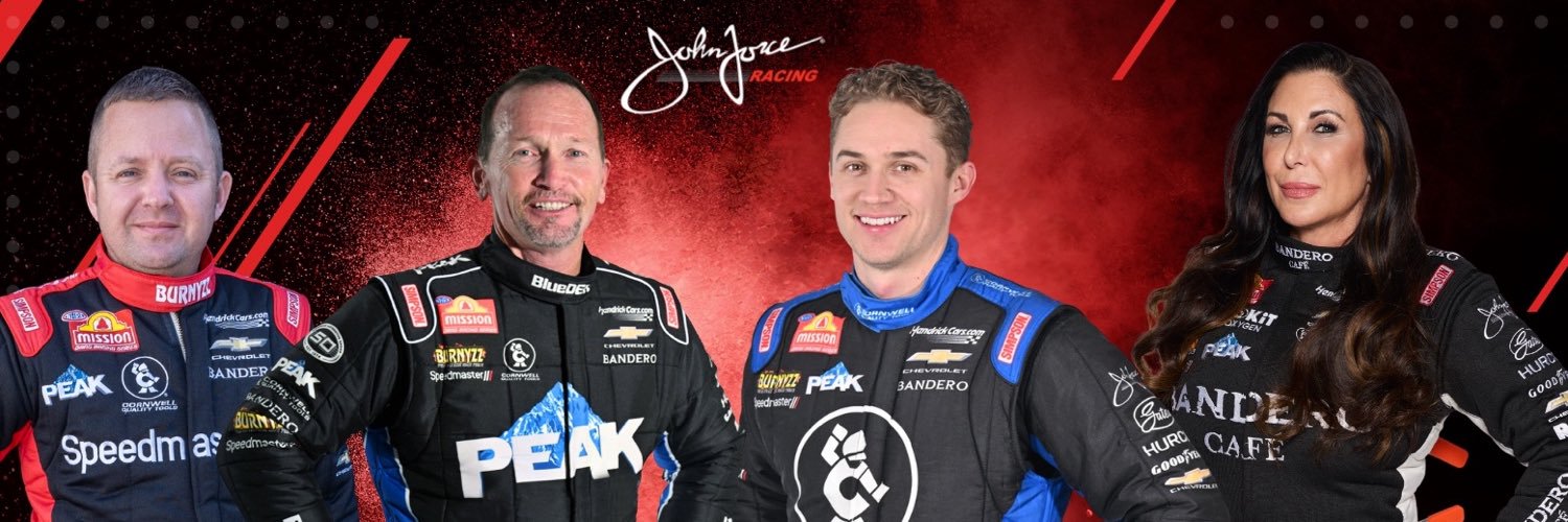 John Force Racing's banner