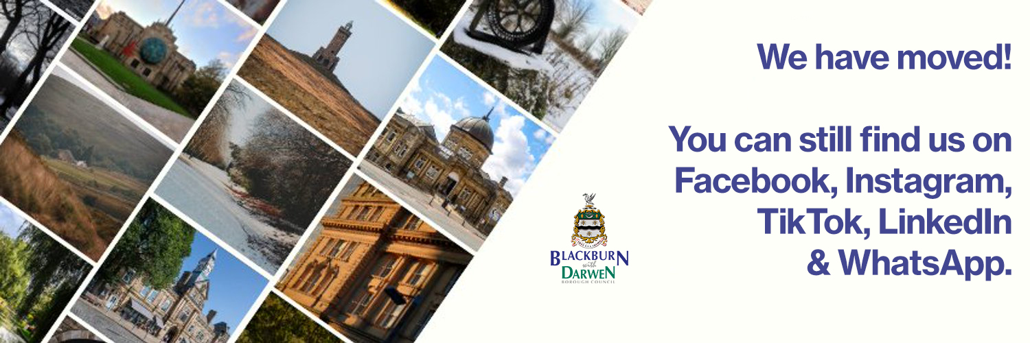 Blackburn with Darwen Council's banner