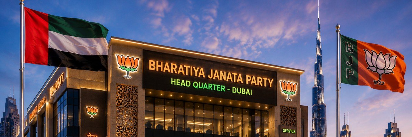 BJP United Arab Emirates's banner