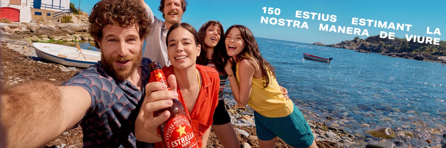 Estrella Damm Cat's banner
