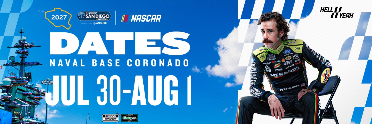 NASCAR San Diego's banner
