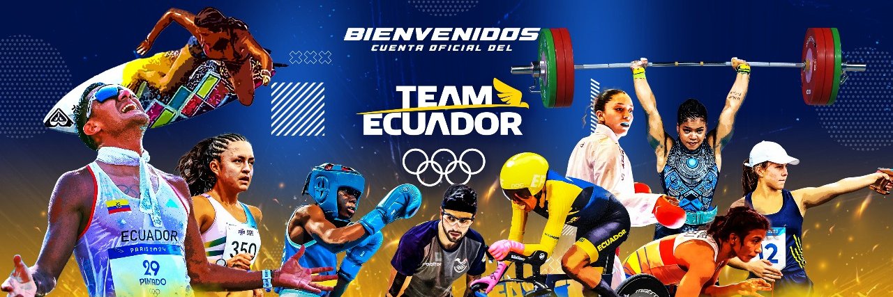 Team Ecuador's banner