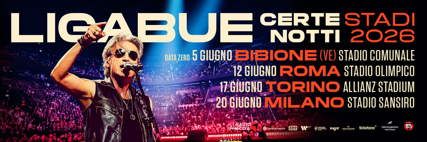 Luciano Ligabue's banner