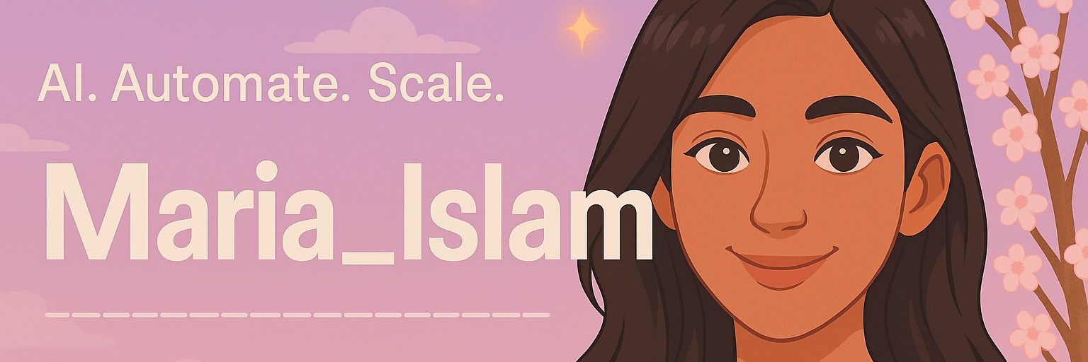 Maria Islam's banner
