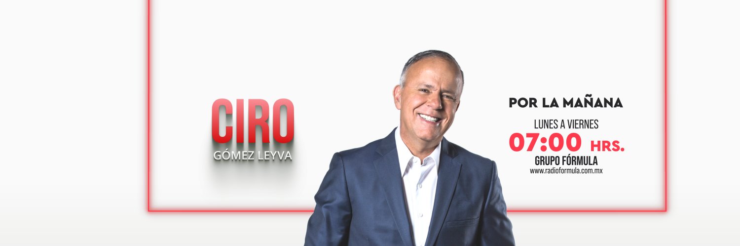Ciro Gómez Leyva's banner
