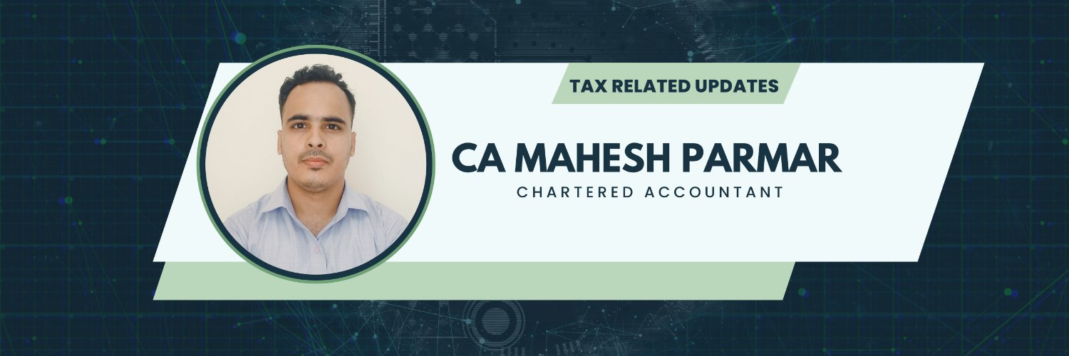CA Mahesh Parmar 🇮🇳's banner