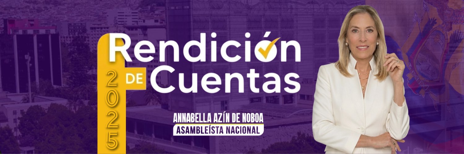 Annabella Azín de Noboa's banner