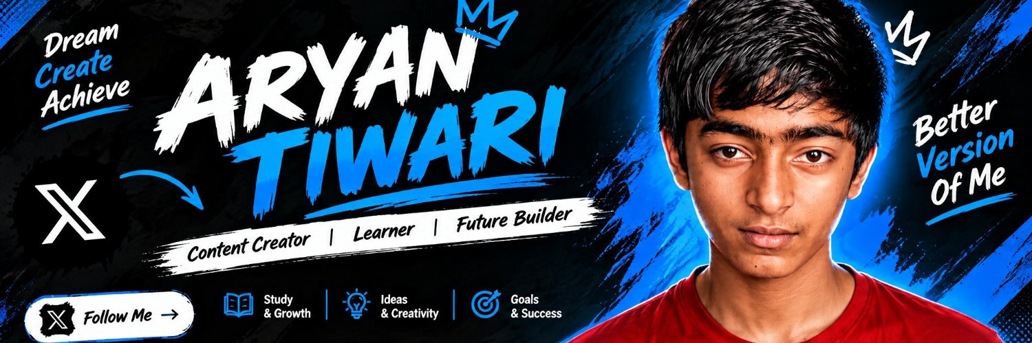 Aryan Tiwari's banner