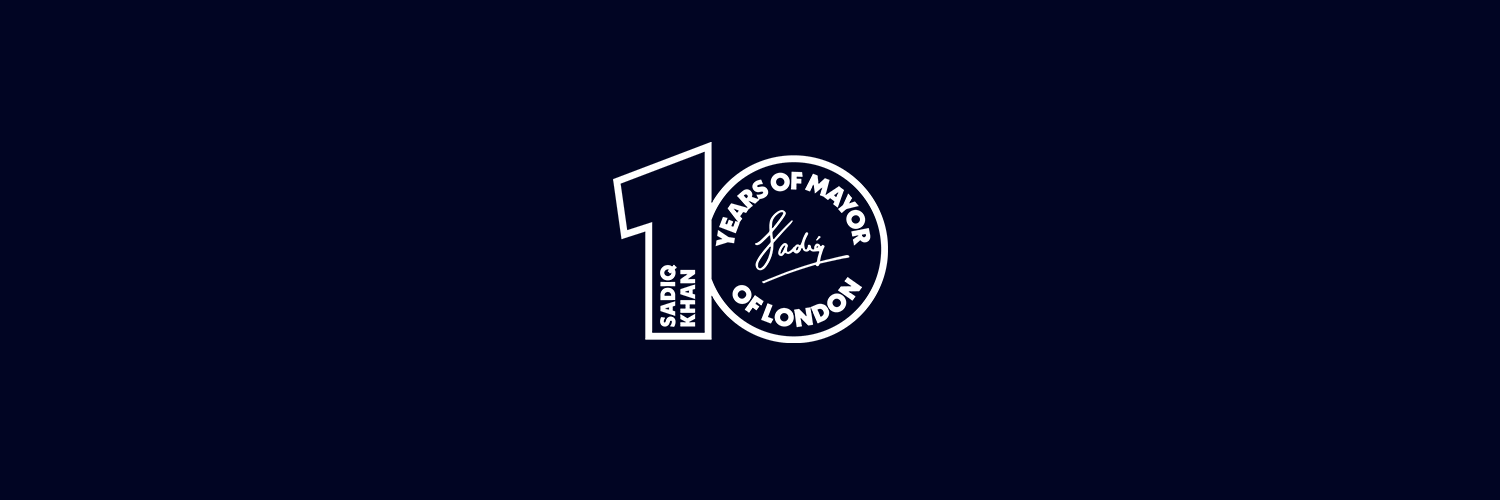 Sadiq Khan's banner