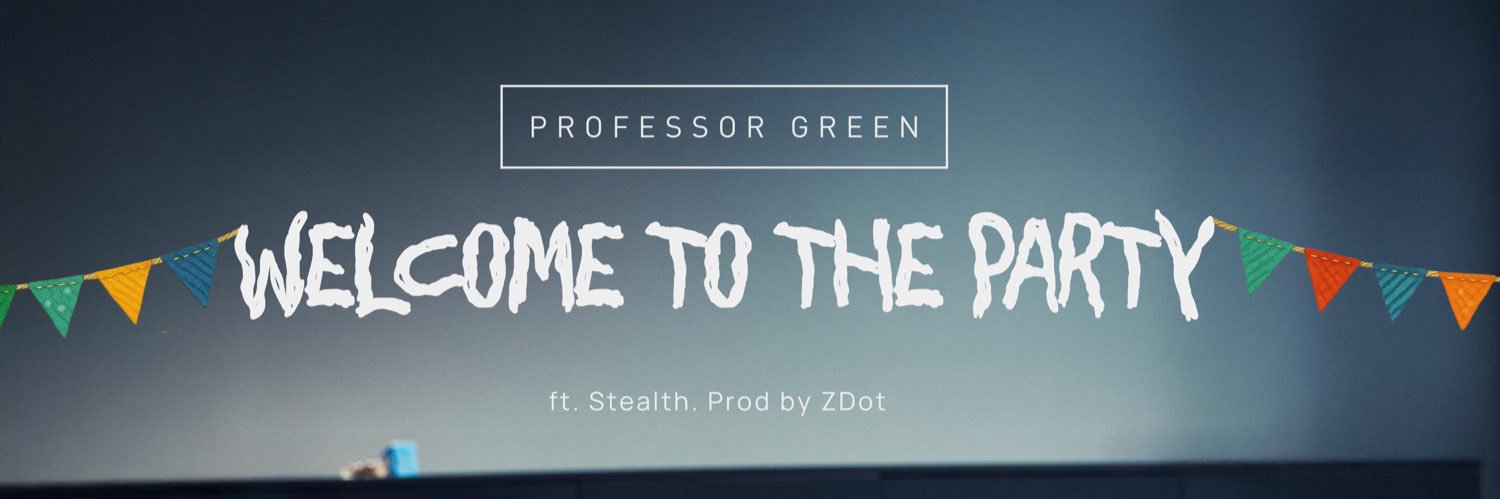Professor Green's banner