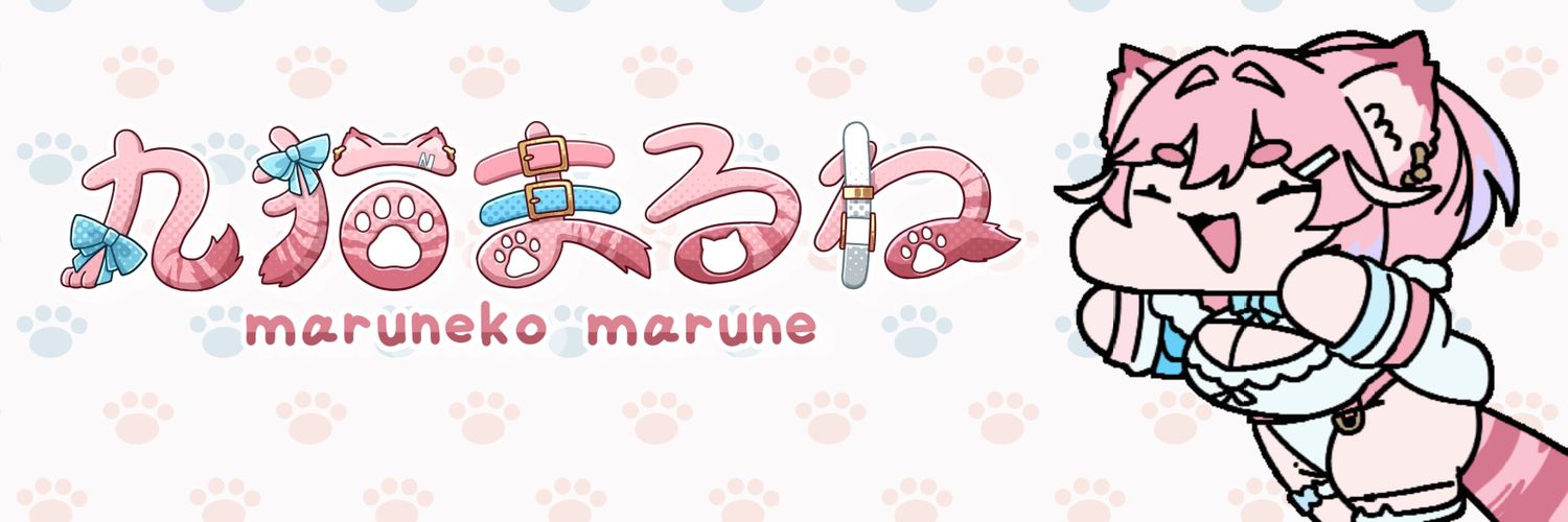 丸猫まるね🐈️🩷🤍🩵新人VTuber's banner
