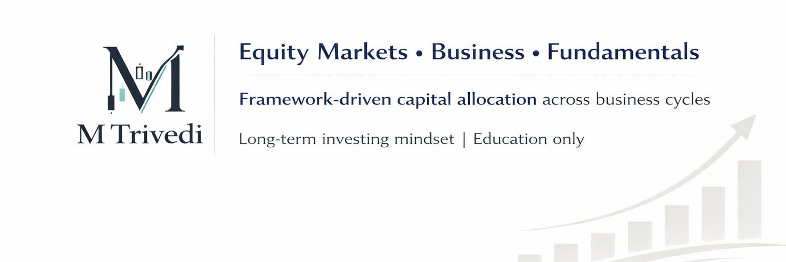 M Trivedi | Equity Education's banner