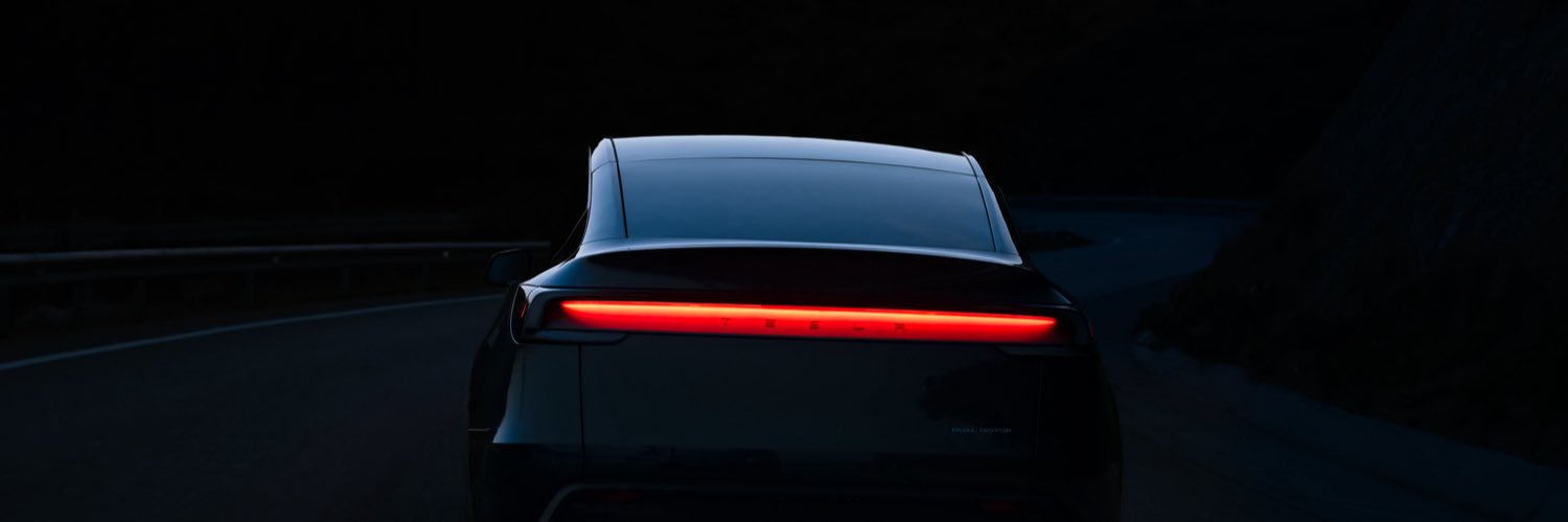 Tesla India's banner