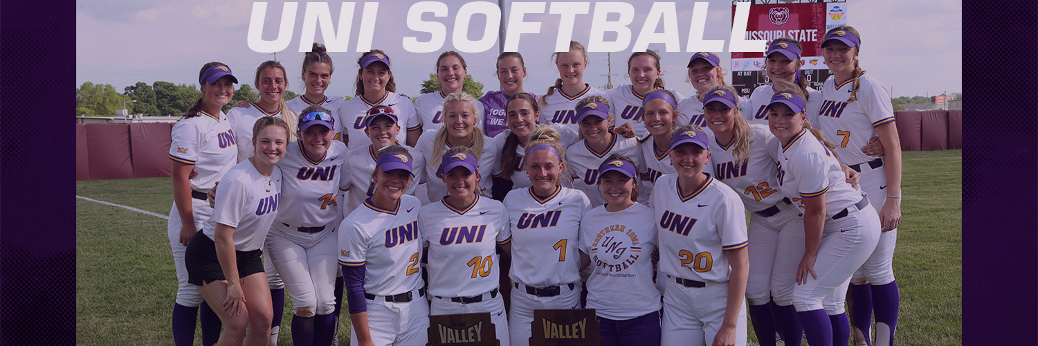 UNI Softball's banner