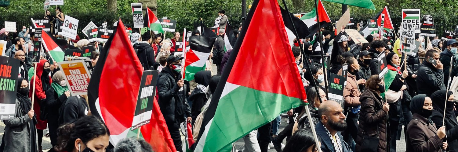 Global Movement To Gaza UK's banner
