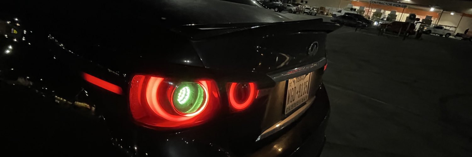 manny with a Q50's banner