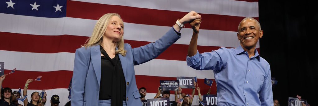 Team Spanberger's banner