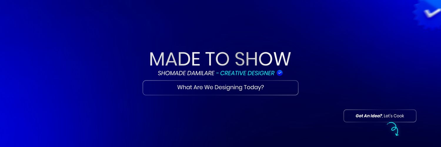 Shomade .M. Damilare's banner