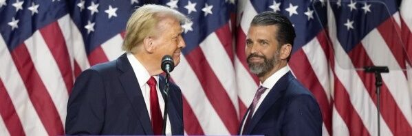 Donald Trump Jr Q's banner