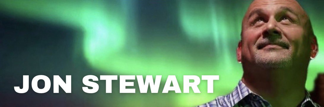 Jon Stewart's banner