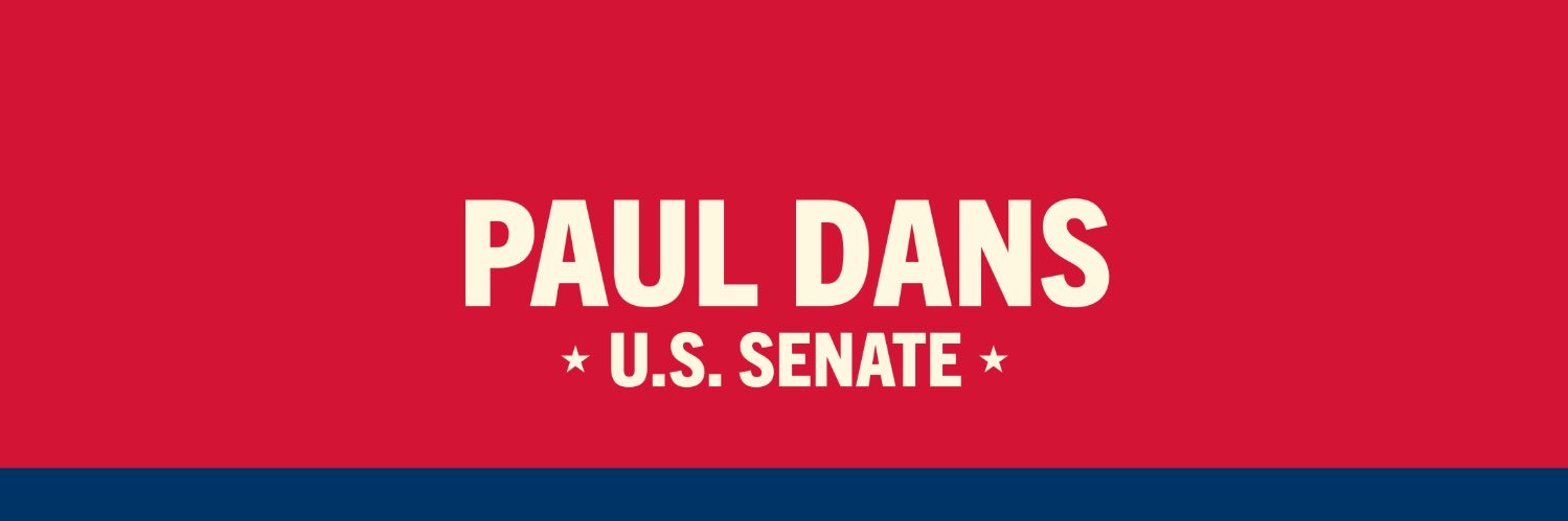 Paul Dans for US Senate's banner