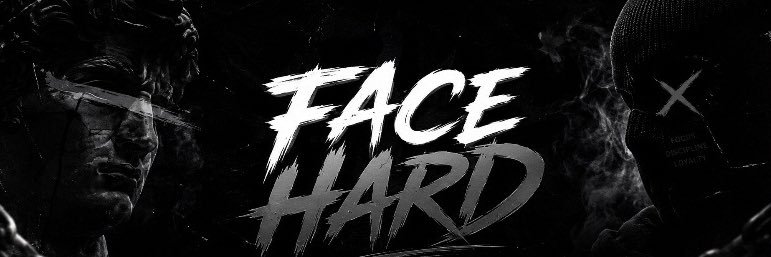 Face Hard's banner