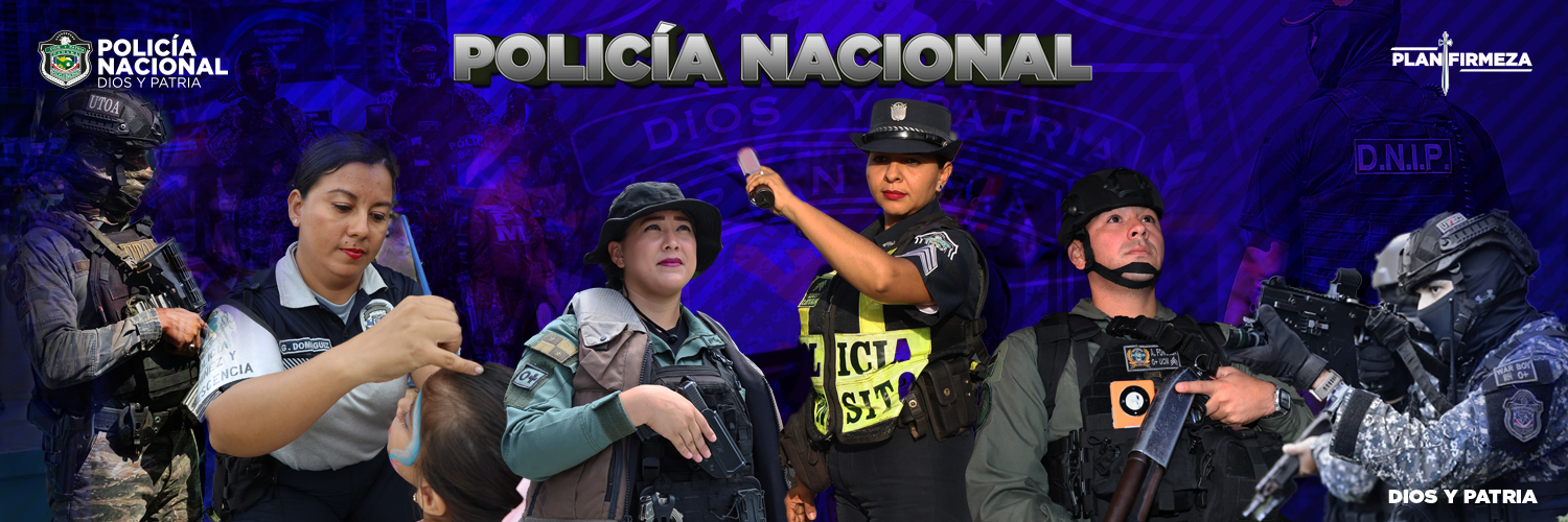 Policía Nacional's banner