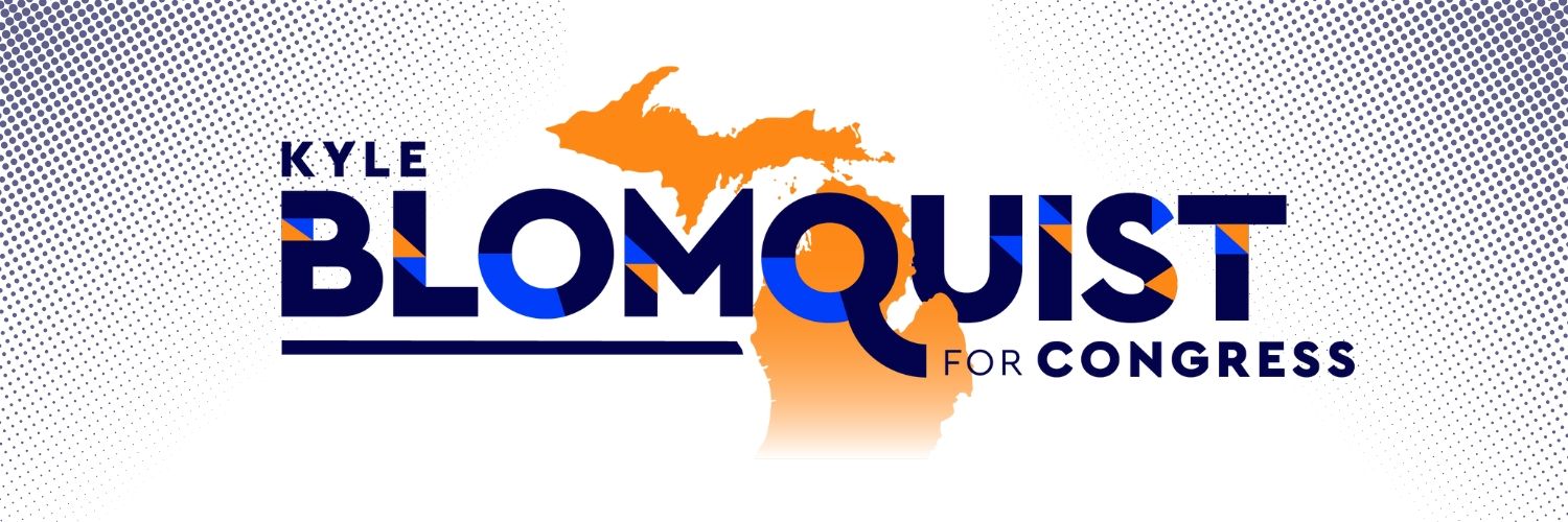 Kyle Blomquist for U.S. Congress's banner