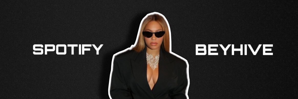 Beyoncé Spotify's banner