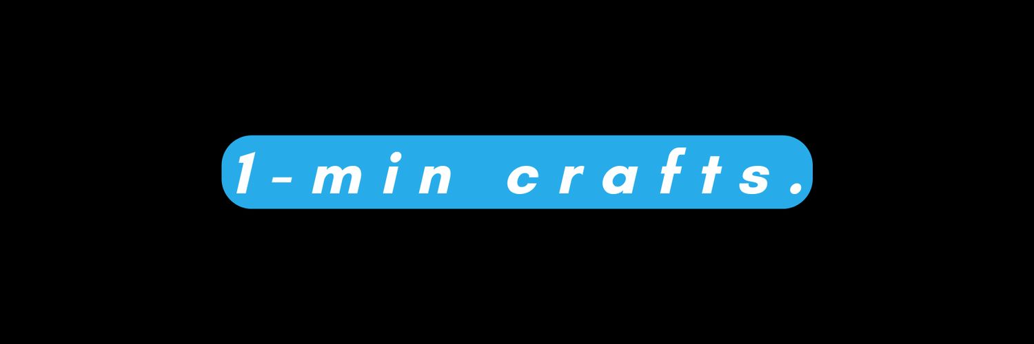 1-min crafts 💡's banner