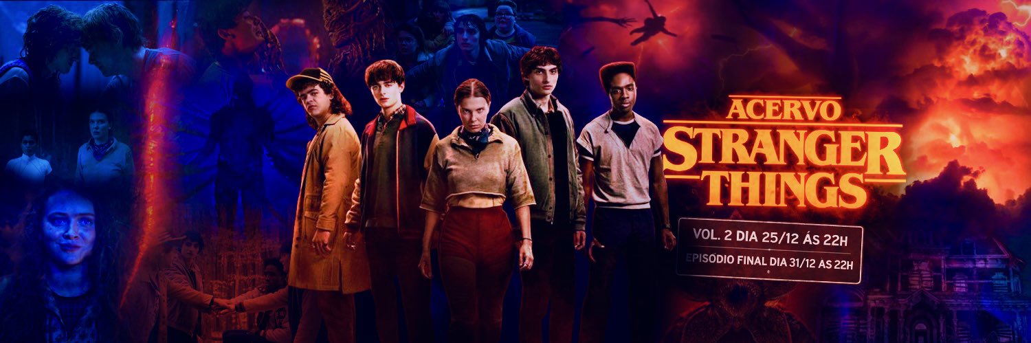 acervo stranger things's banner