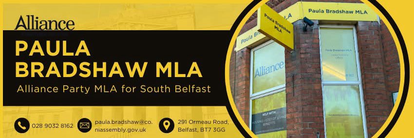 Paula Bradshaw MLA's banner