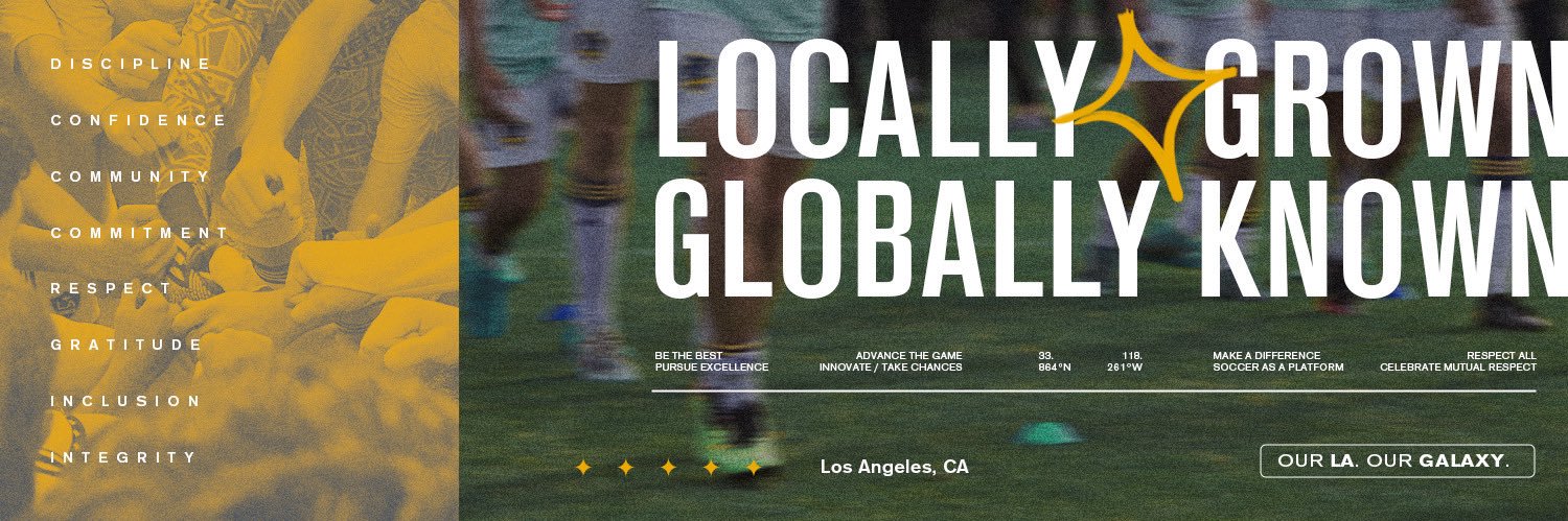 LA Galaxy Academy's banner