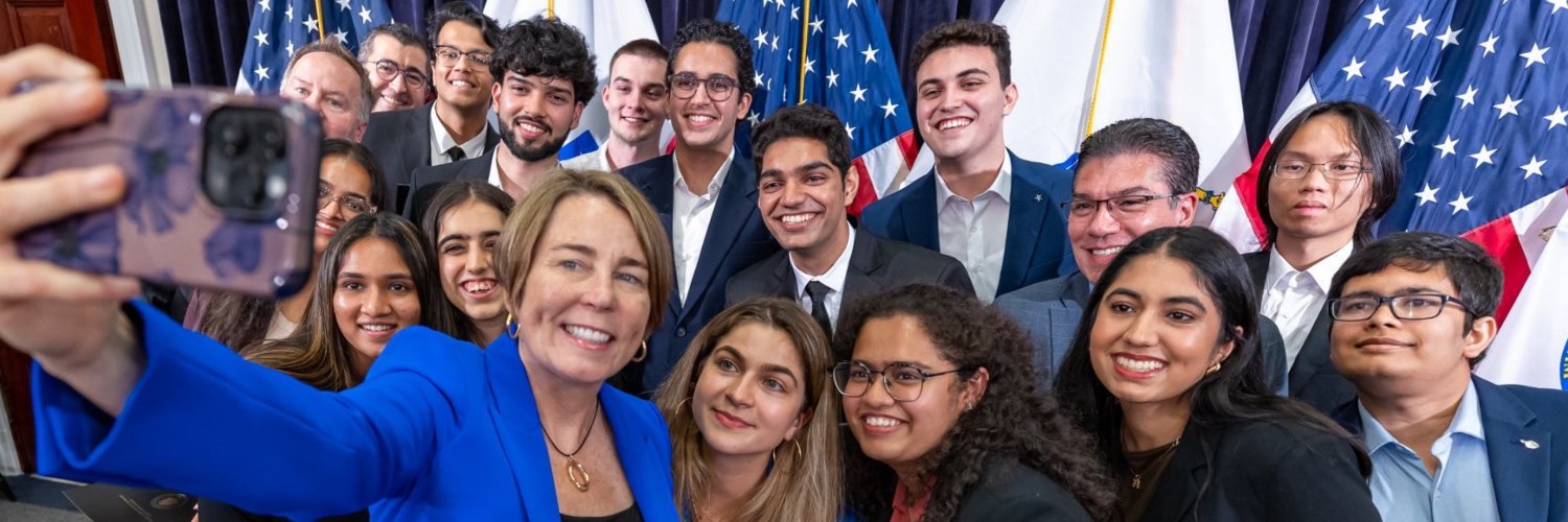 Maura Healey's banner