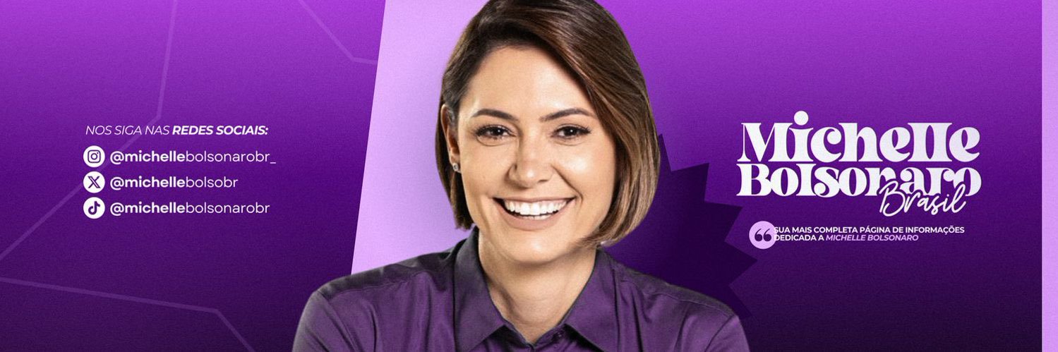 Michelle Bolsonaro's banner