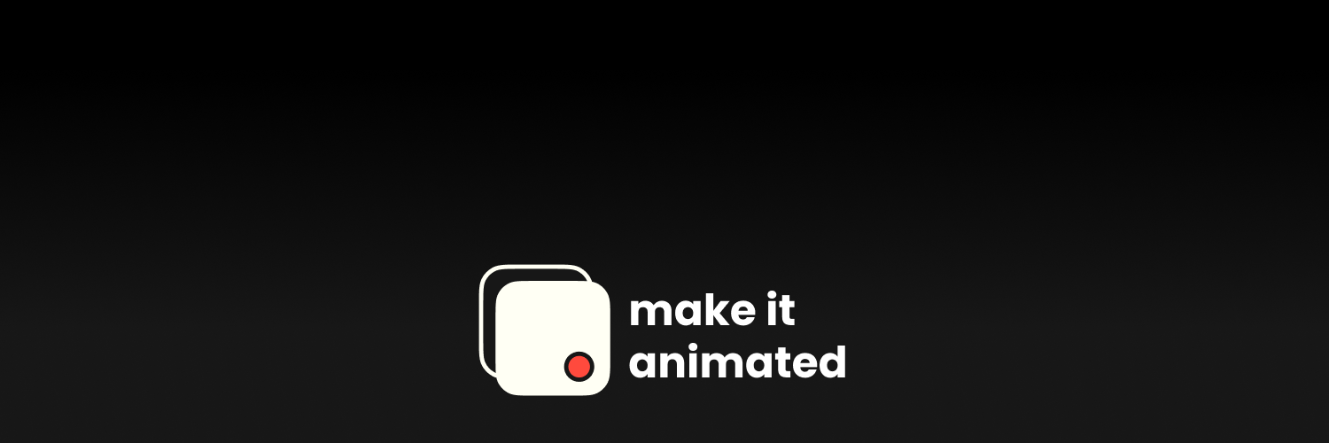 make it animated's banner