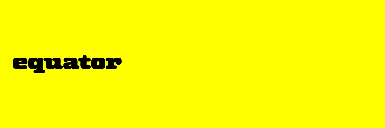 Equator's banner