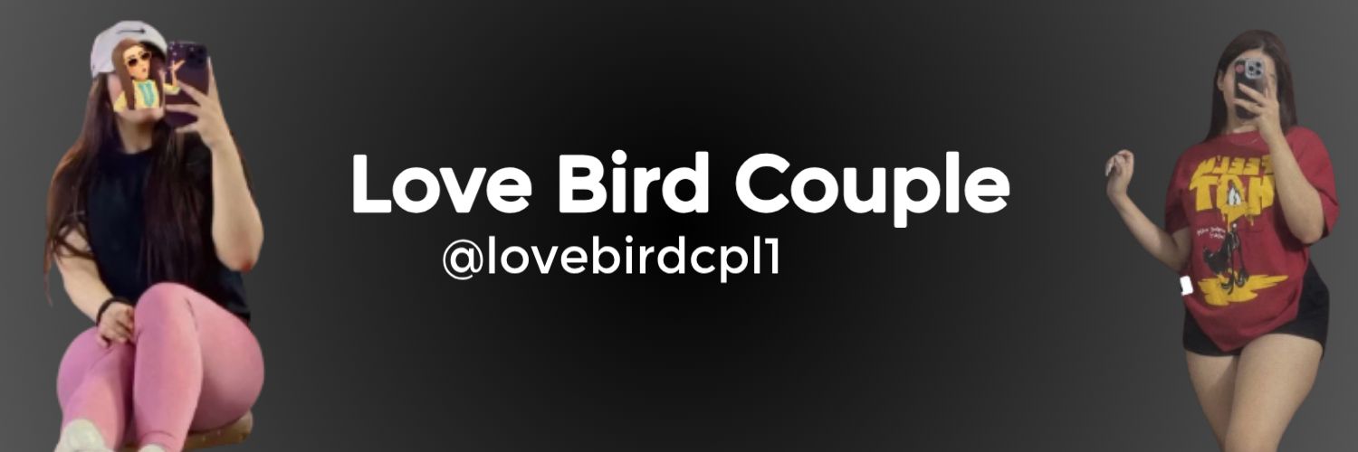 love bird couple's banner