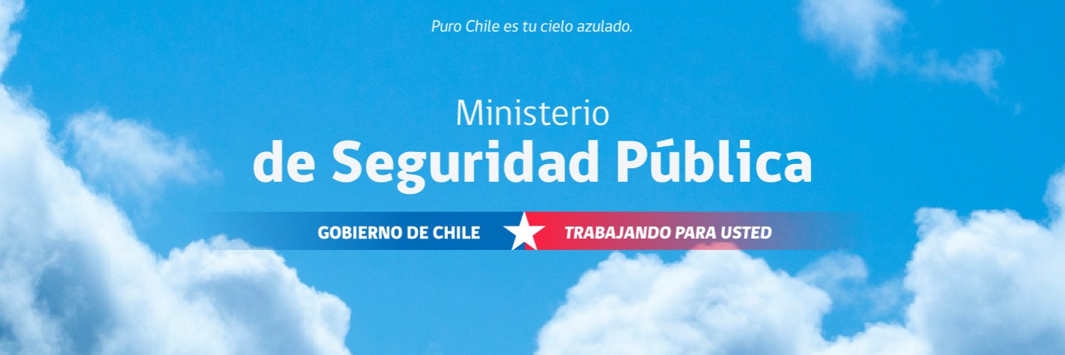 Ministerio de Seguridad Pública de Chile's banner