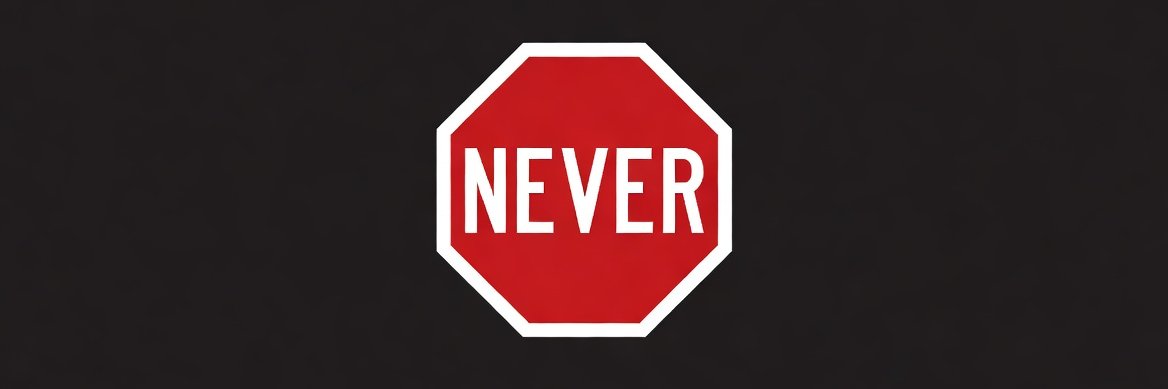 Mr Never Sell's banner